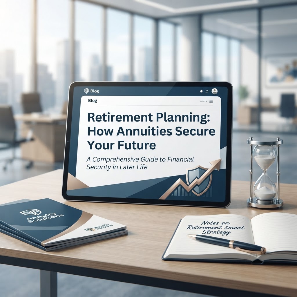 Here are a few options for your blog post title, categorized by their "hook":

**The "Benefit-Driven" Approach (Best for SEO)**
*   Retirement Planning: How Annuities Secure Your Future (50 chars)

**The "How-To" Approach (High Click-Through Rate)**
*   How to Plan for Retirement Using Annuities (41 chars)

**The "Curiosity" Approach (Engaging)**
*   Are Annuities the Secret to a Stress-Free Retirement? (51 chars)

**The "Guide" Approach (Authoritative)**
*   The Ultimate Guide to Planning Retirement with Annuities (53 chars)

**My Top Recommendation:** 
**"Retirement Planning: How Annuities Secure Your Future"** 
*(It hits the primary keyword "Retirement Planning" early and promises a clear benefit.)*