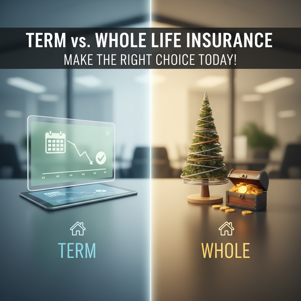 "Term vs. Whole Life Insurance: Make the Right Choice Today!"