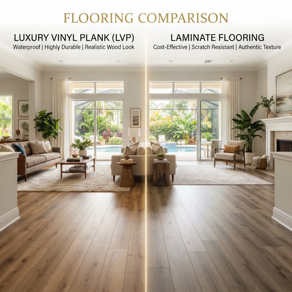 Luxury Vinyl vs Laminate: Which Flooring Is Right for Your Florida Home or Business?