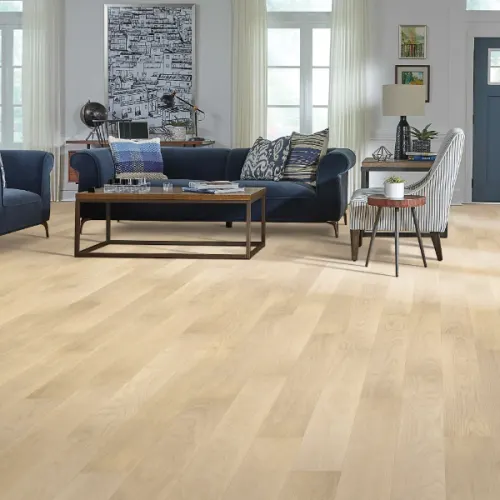 Pale Oak laminate flooring installed