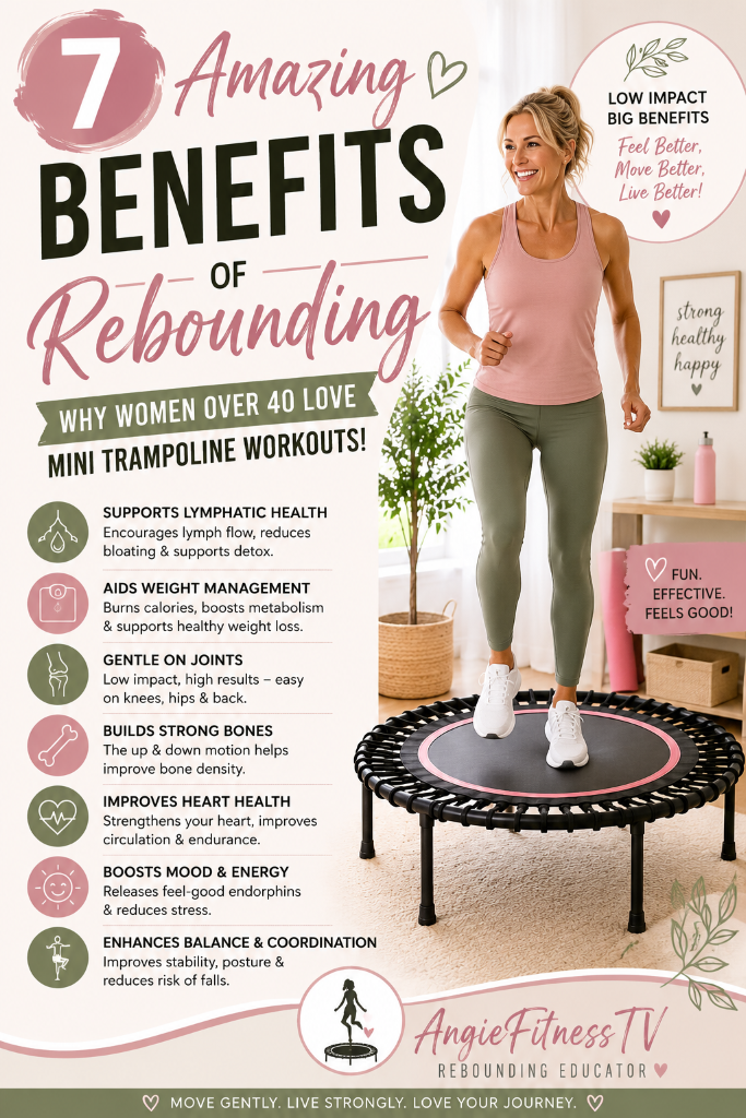 Lymphatic Drainage Rebounding: Why Women Over 40 Are Turning to Mini Trampoline Workouts for Wellness — AngieFitnessTV