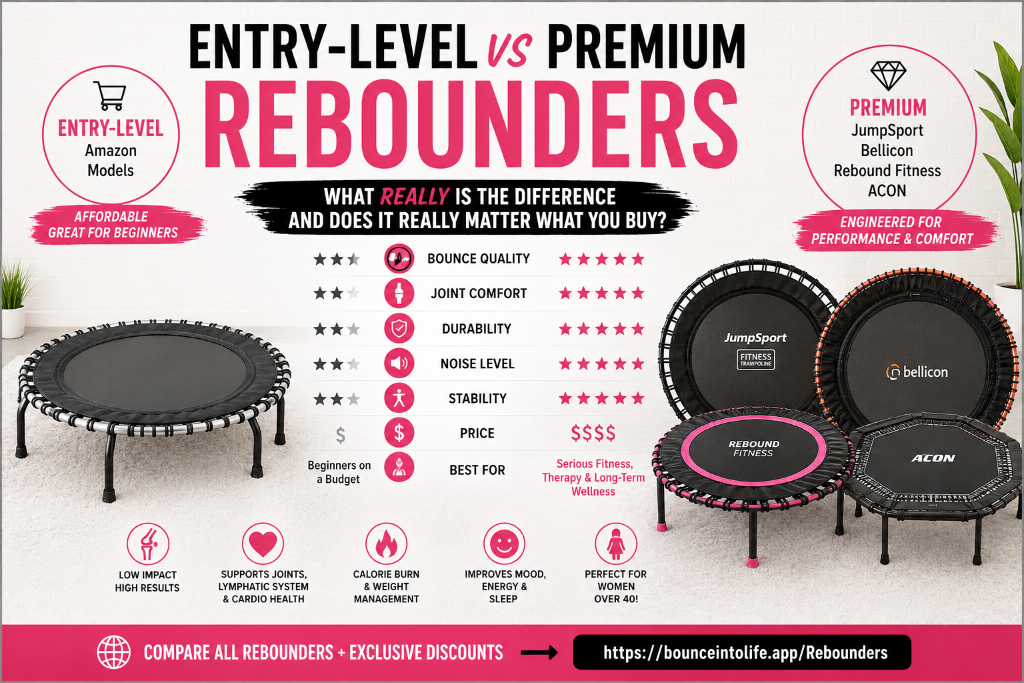 Entry-Level vs Premium Rebounders: What REALLY Is the Difference — And Does It Actually Matter? — AngieFitnessTV