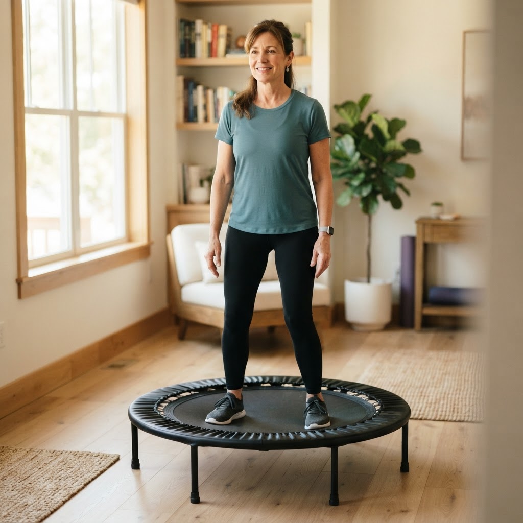 10-Minute Beginner Rebounding Workout: A Feet-on-the-Mat Routine — AngieFitnessTV