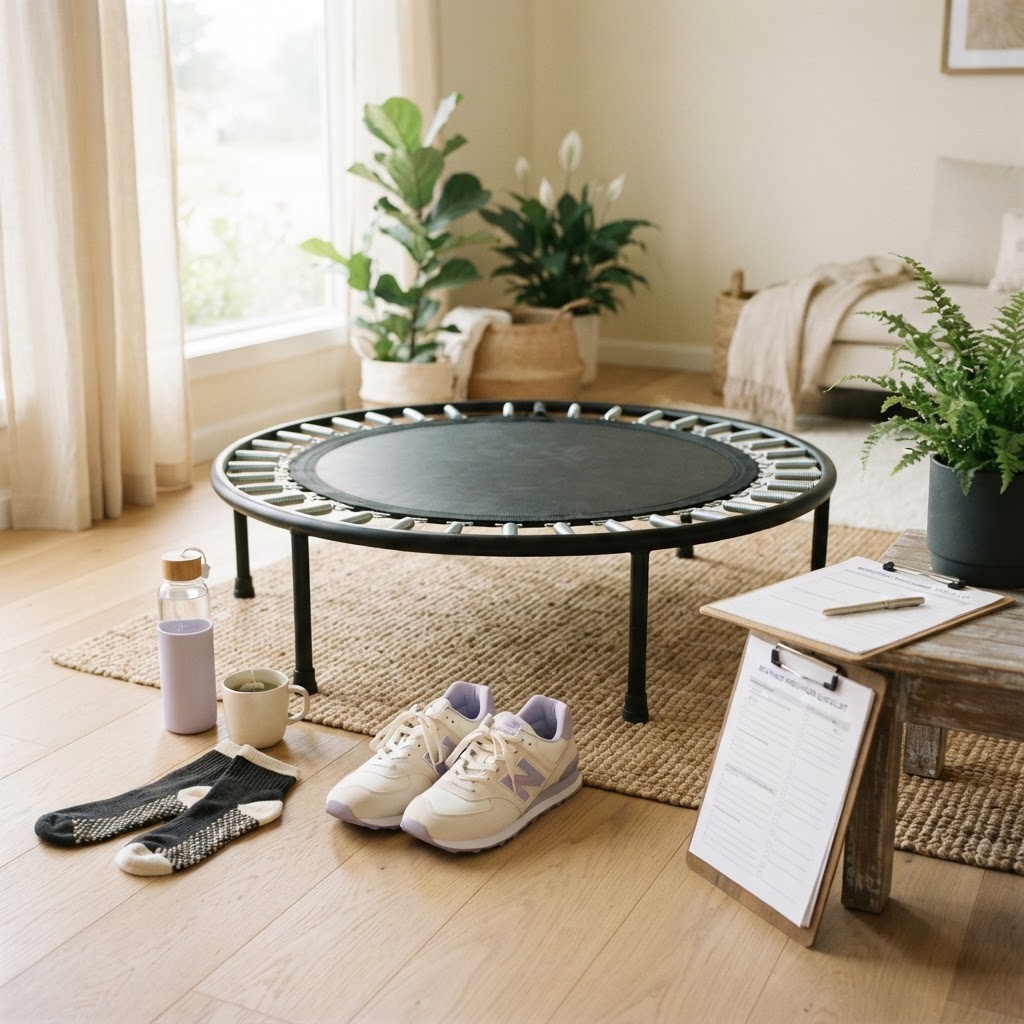 What to Wear for Rebounding: Shoes, Socks, Clothing, and Setup — AngieFitnessTV