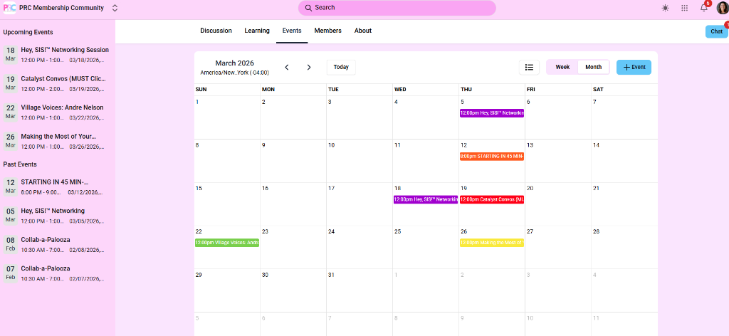Events Calendar