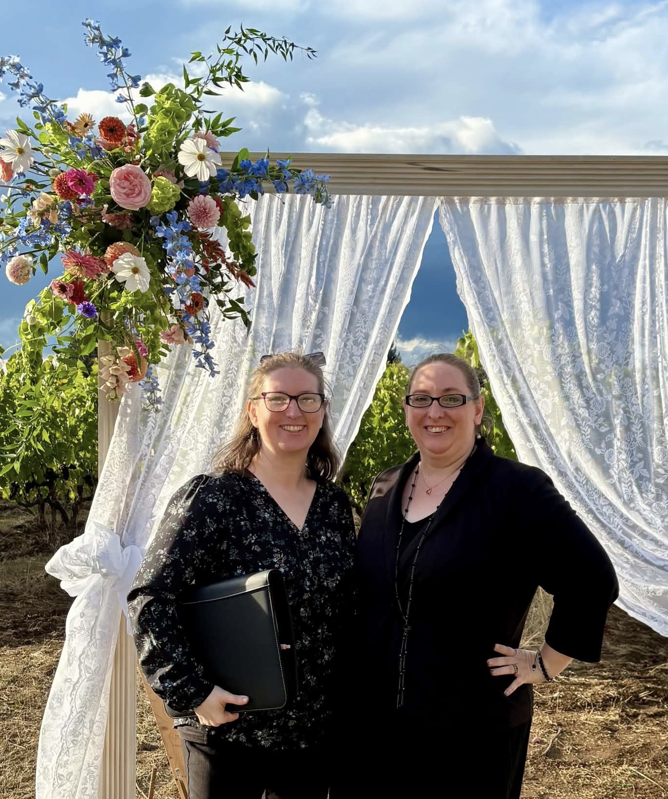 Event coordinators at a wedding ceremony