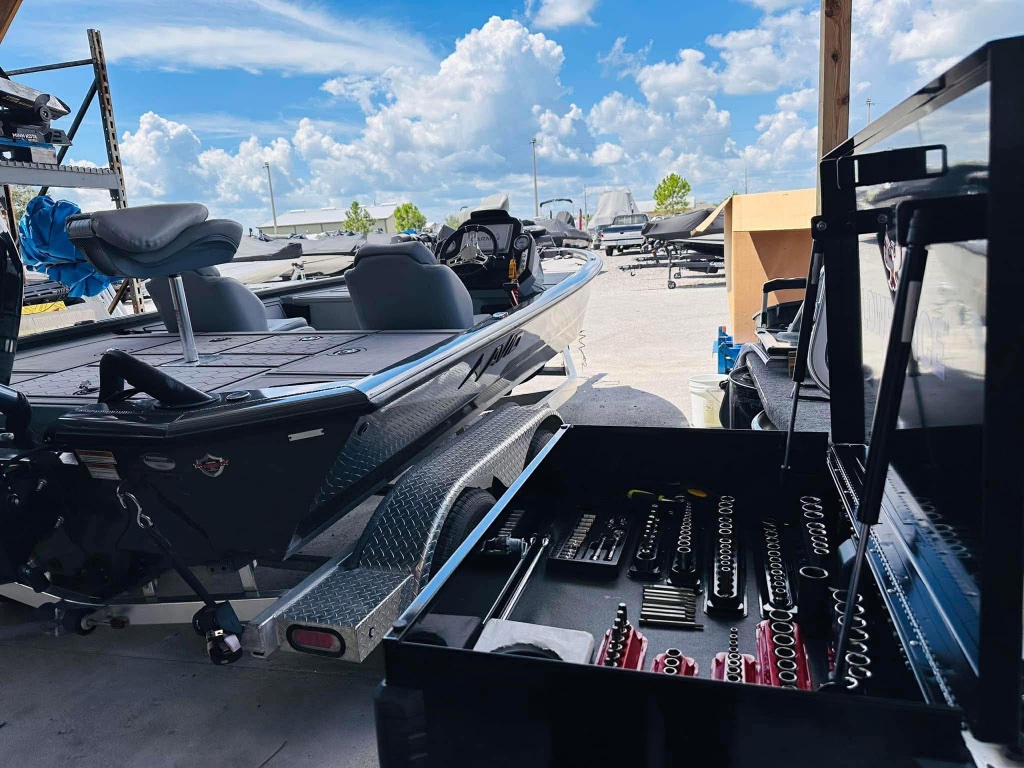 Shop stocked and boats lined up — let's get to work! 🛠️