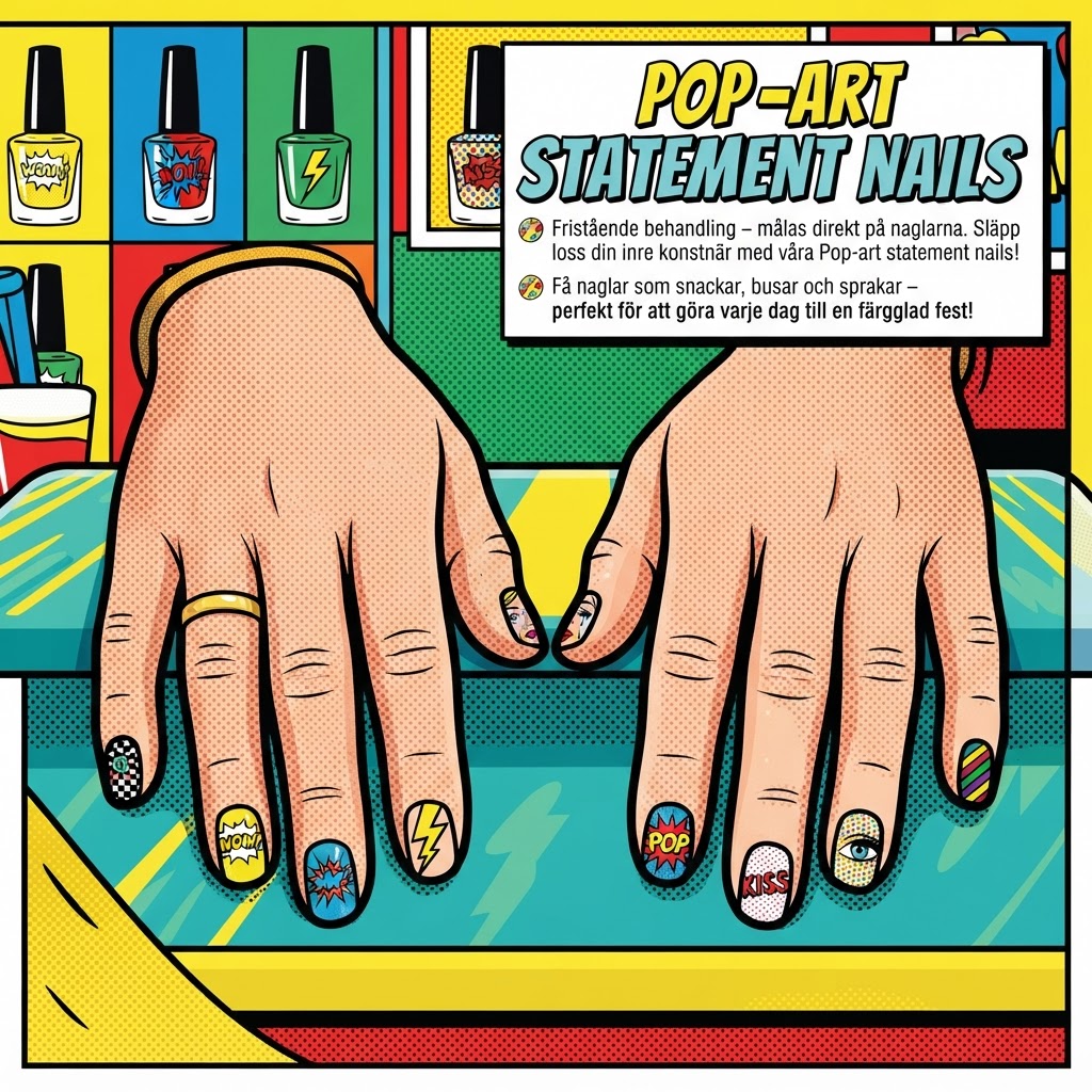 Pop-art statement nails