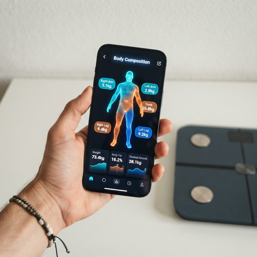 Body composition heat map dashboard