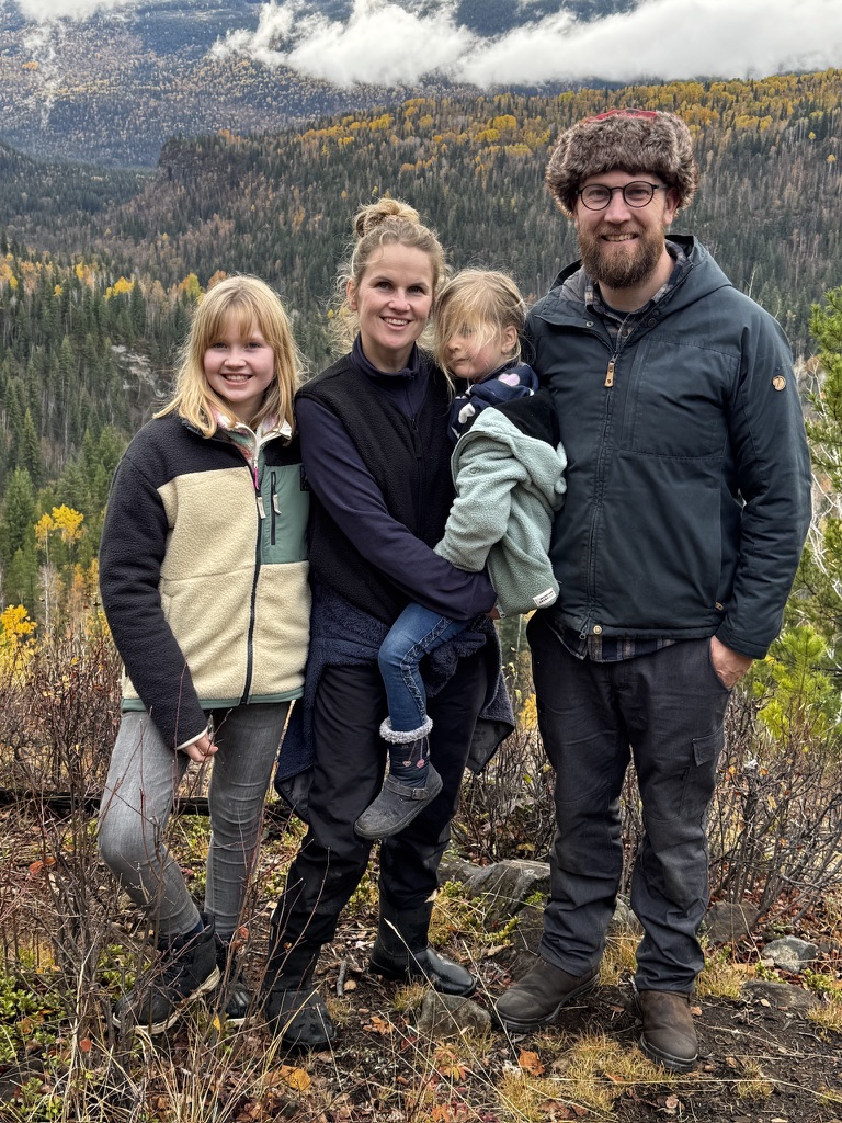 Our family in the mountains