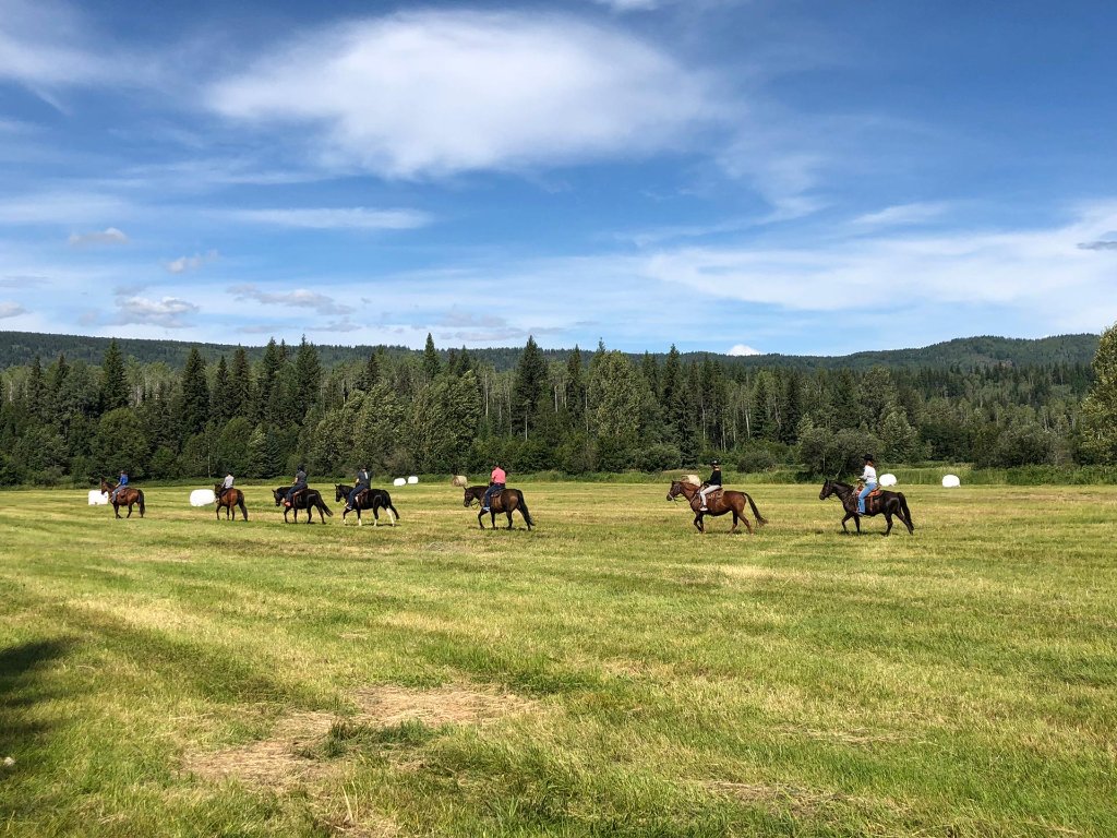 Horseback riding at Wells Gray