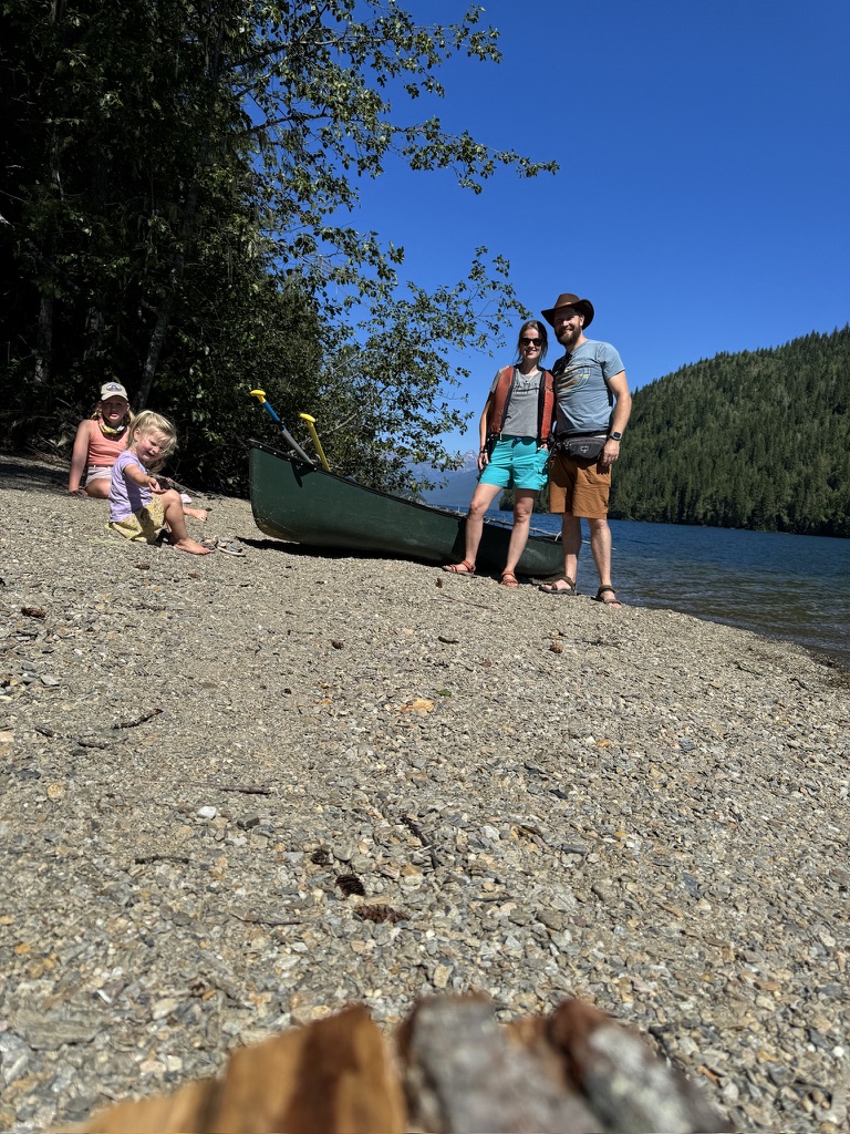 Our family canoeing