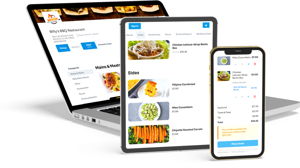 Online ordering on all devices