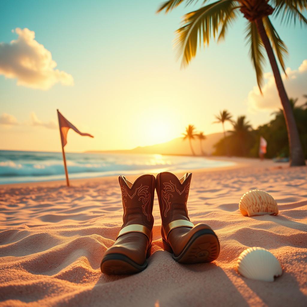 Cowboy En La Playa