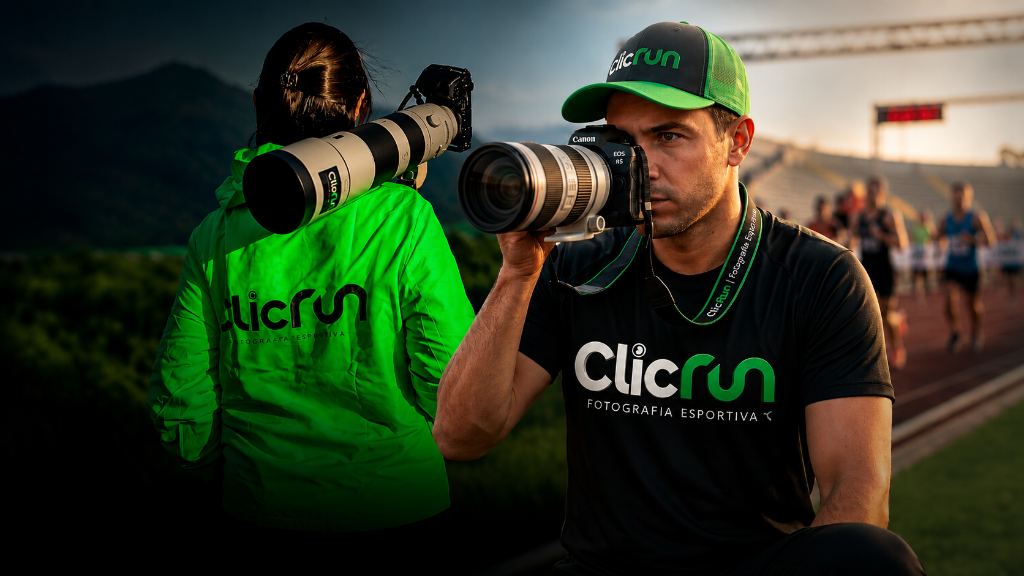 Fotógrafos ClicRun em ação — fotografia esportiva profissional