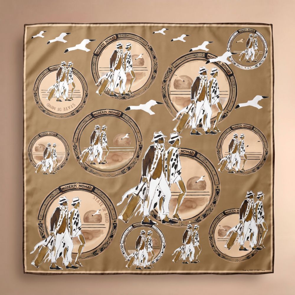 Modern Nomad silk scarf