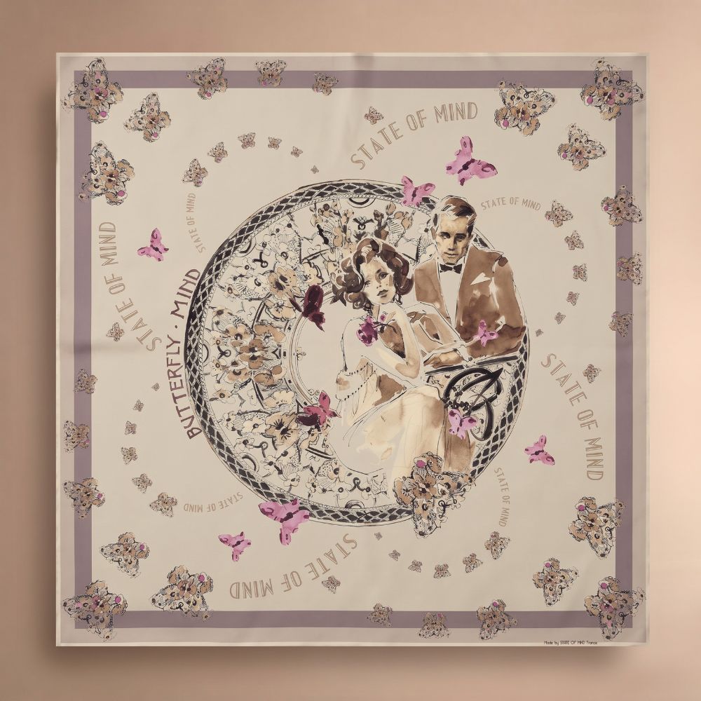 Butterfly Mind silk scarf