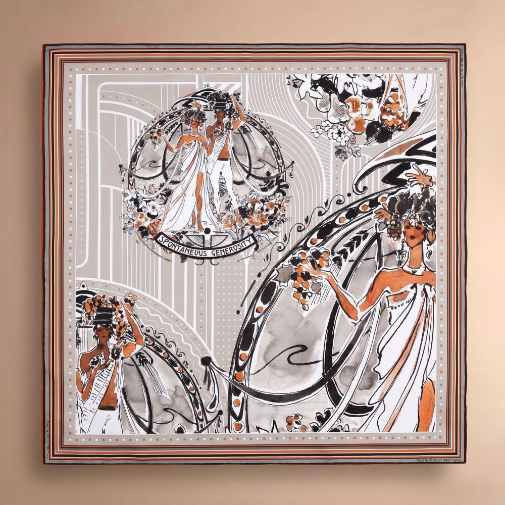 Spontaneous Generosity silk scarf