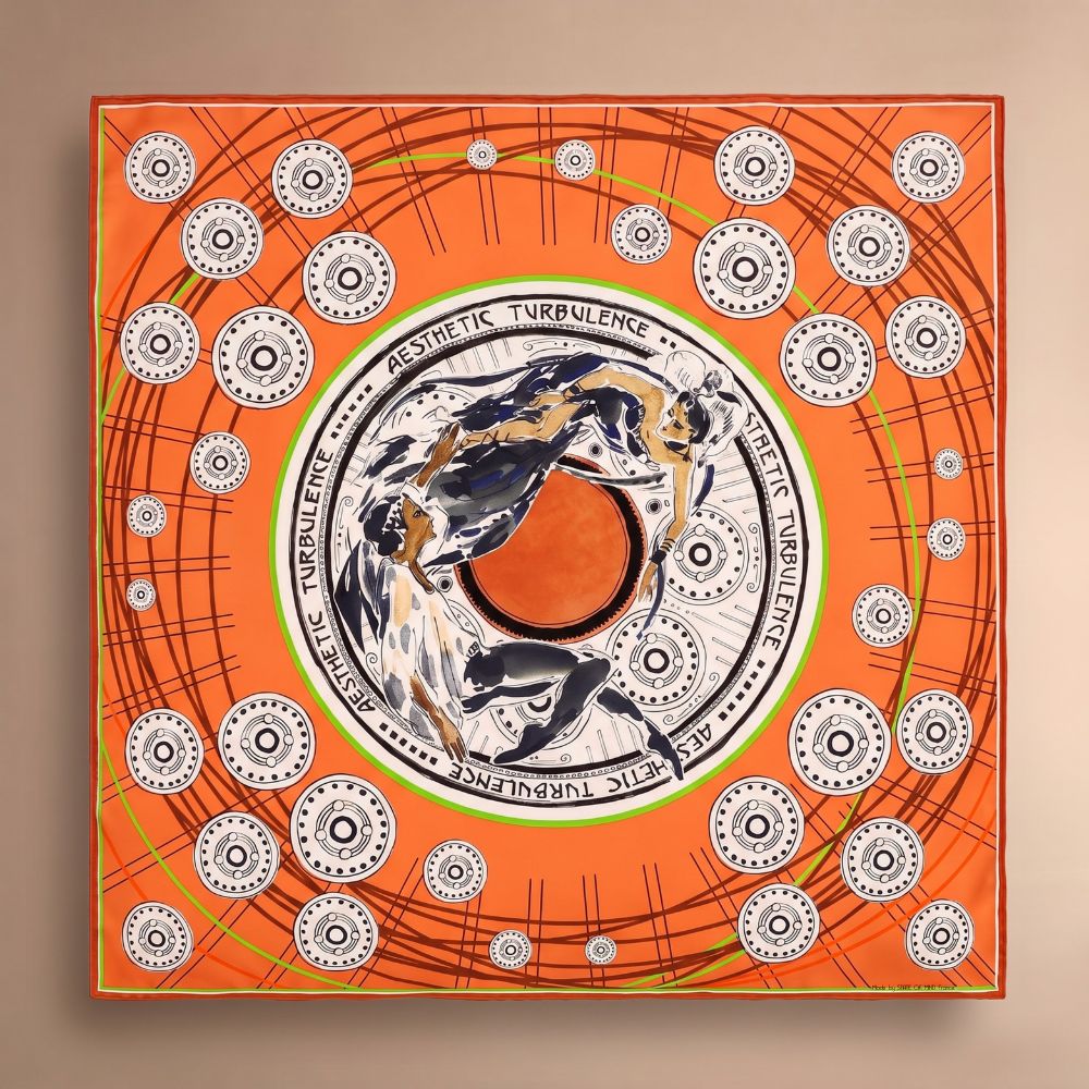 Aesthetic Turbulence silk scarf