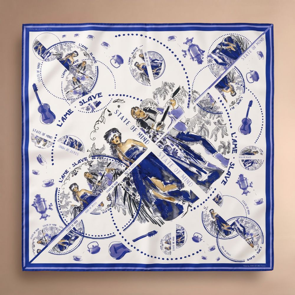 L'Ame Slave silk scarf
