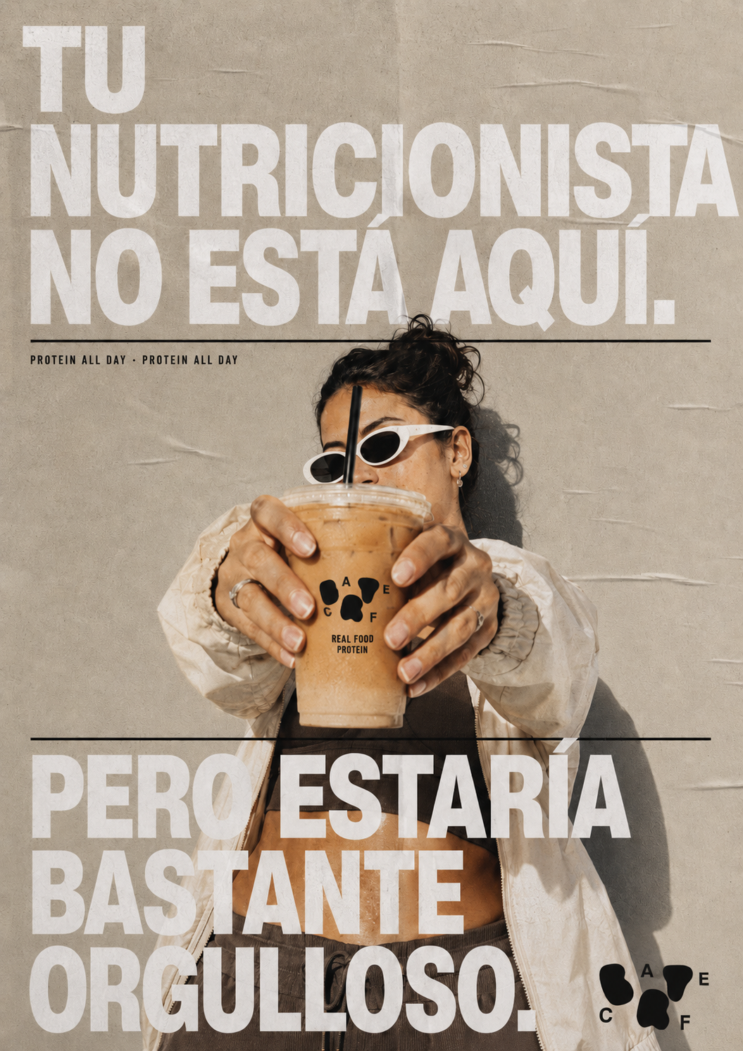 Tu nutricionista no está aquí, pero estaría bastante orgulloso — campaña BRUTA Café