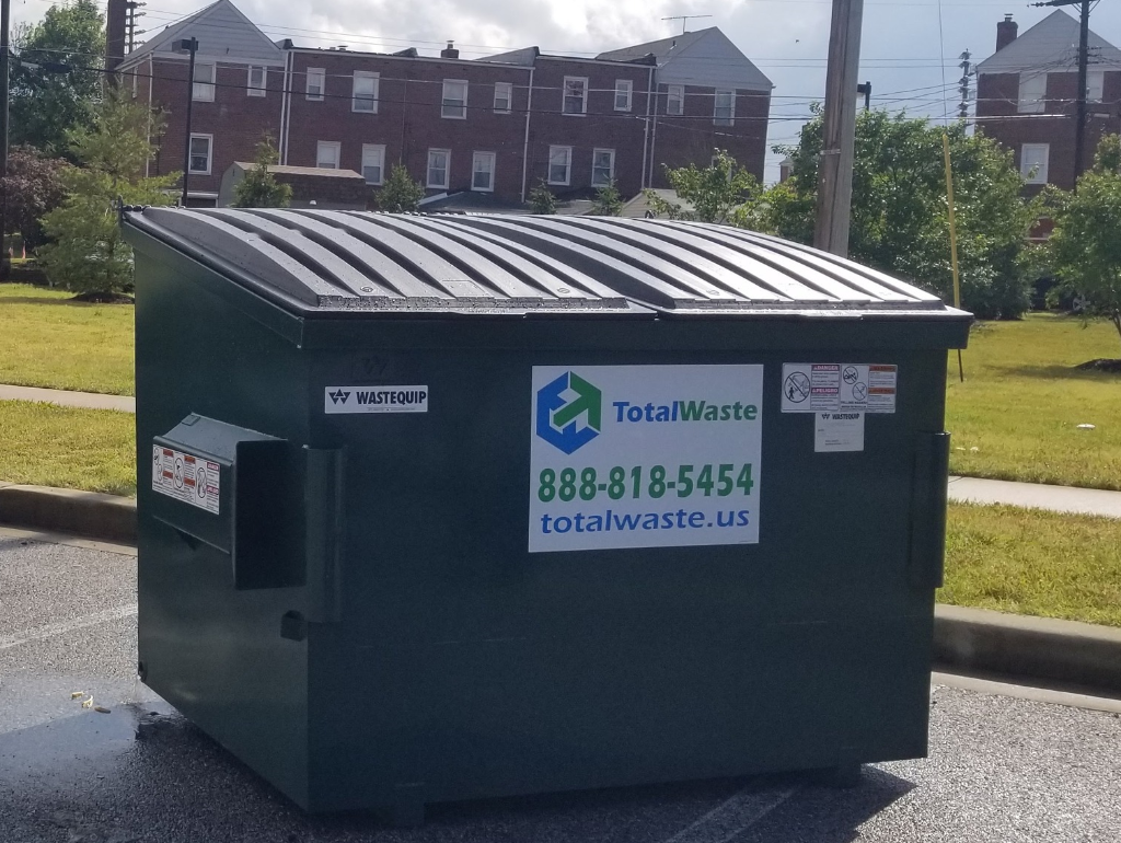 Total Waste 4 Yard Front Load Dumpster
