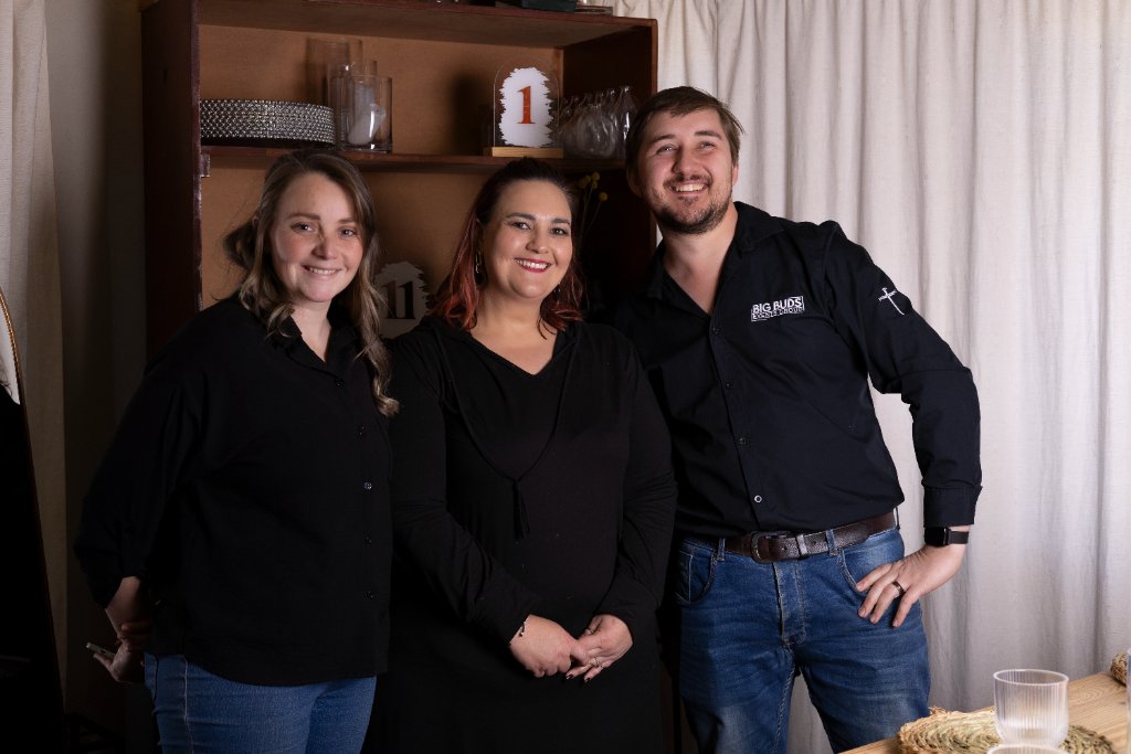 BIG Buds Event Experience team — Albert, Michelle, and Leeane