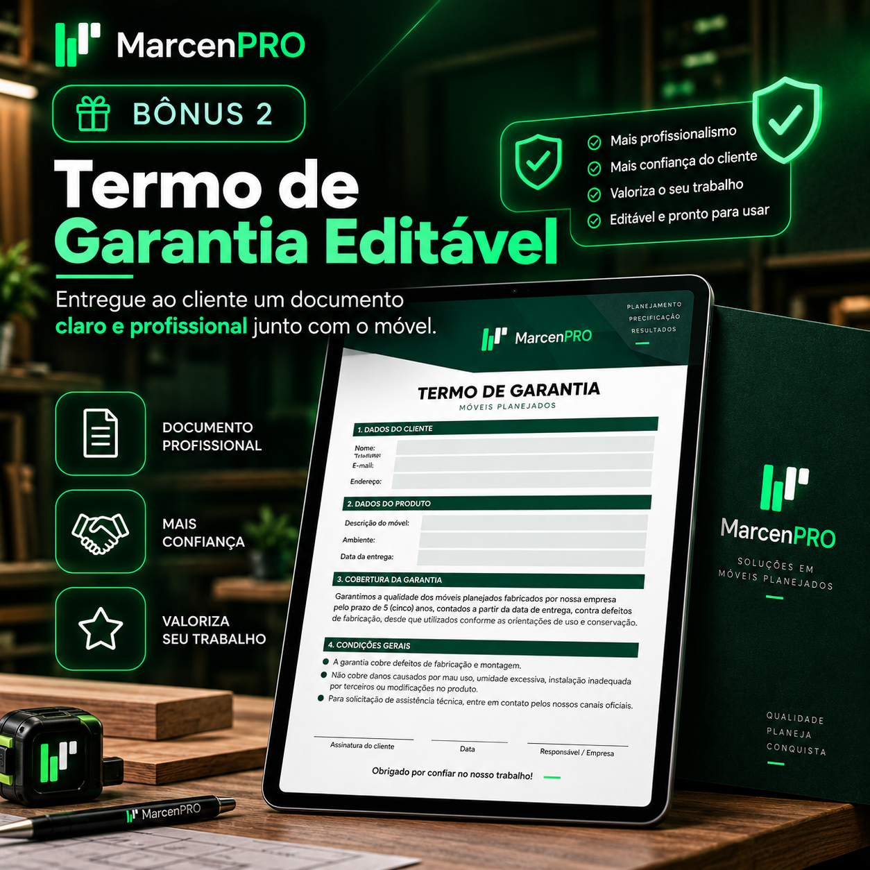 Capa do Bônus 2 — Termo de Garantia Editável