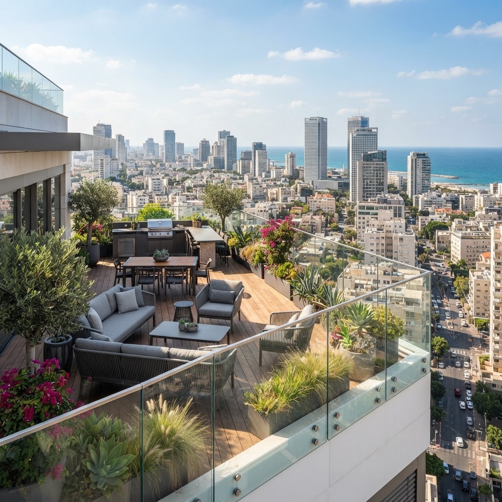 הגבת מעקה גג / מעקה בטיחות לגג – דירות גג ופנטהאוזים - מאמר מקצועי על סורגים שקופים