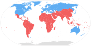 Global North and South Map