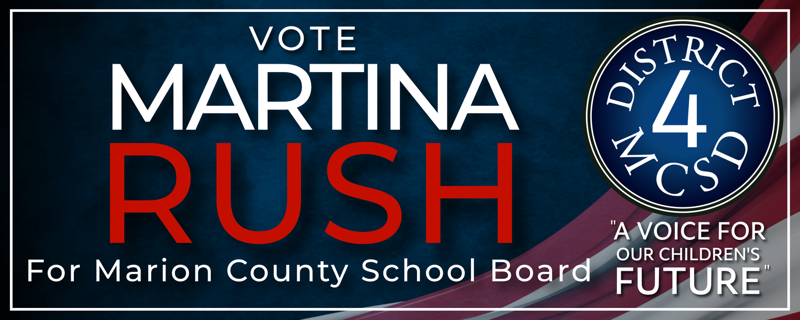 Martina Rush Campaign Car Magnet — District 4