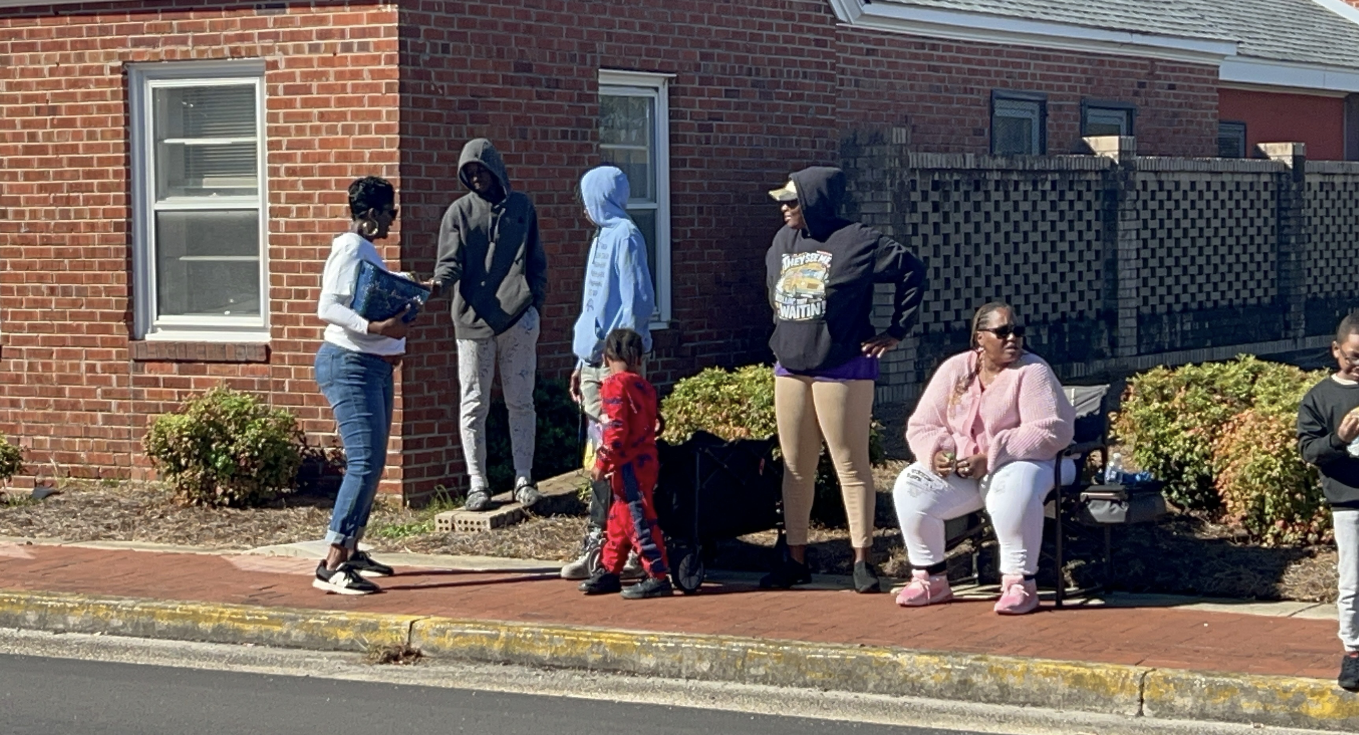 Gathering with the community in downtown Mullins