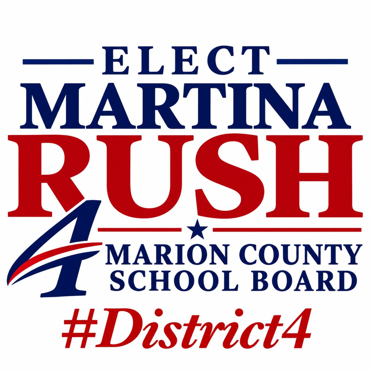Martina Rush Campaign Logo