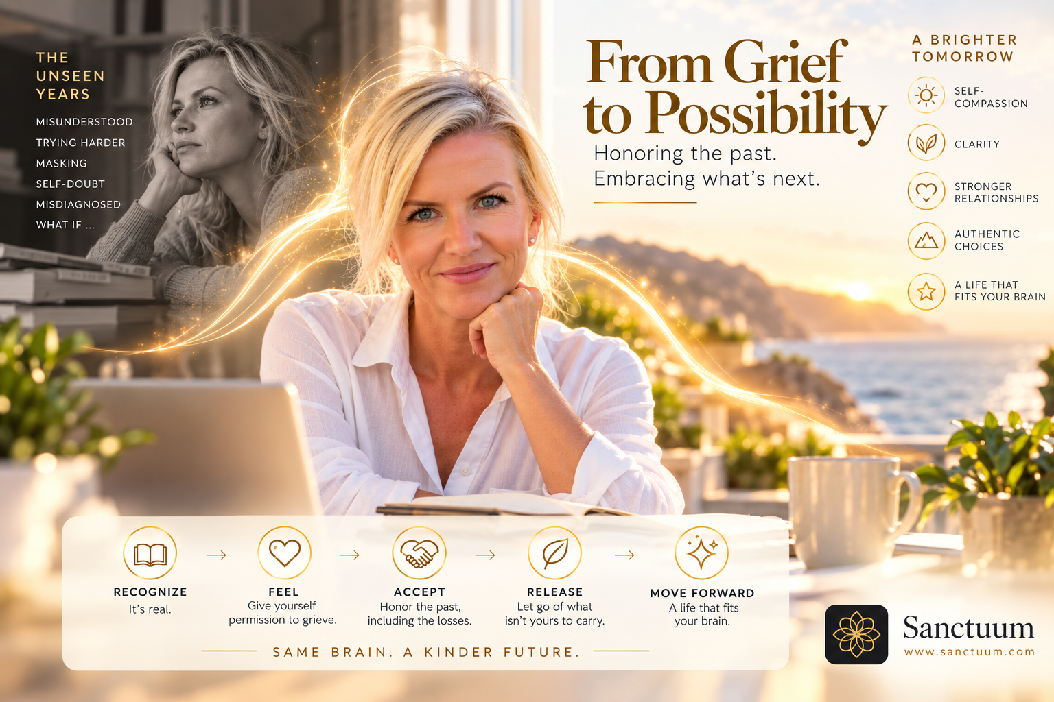 Featured image for The Hidden Grief of an ADHD Diagnosis — Sanctuum ADHD Blog