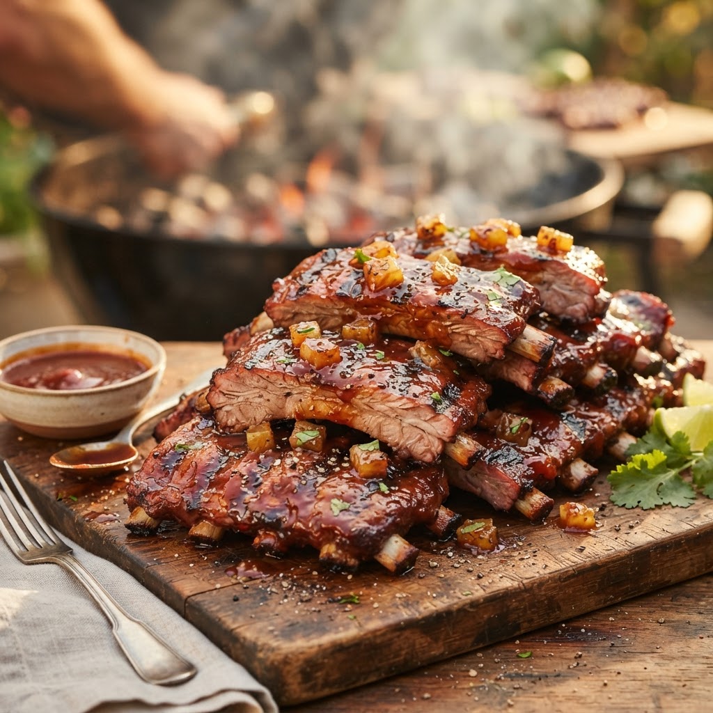 Tequila Pineapple BBQ Ribs