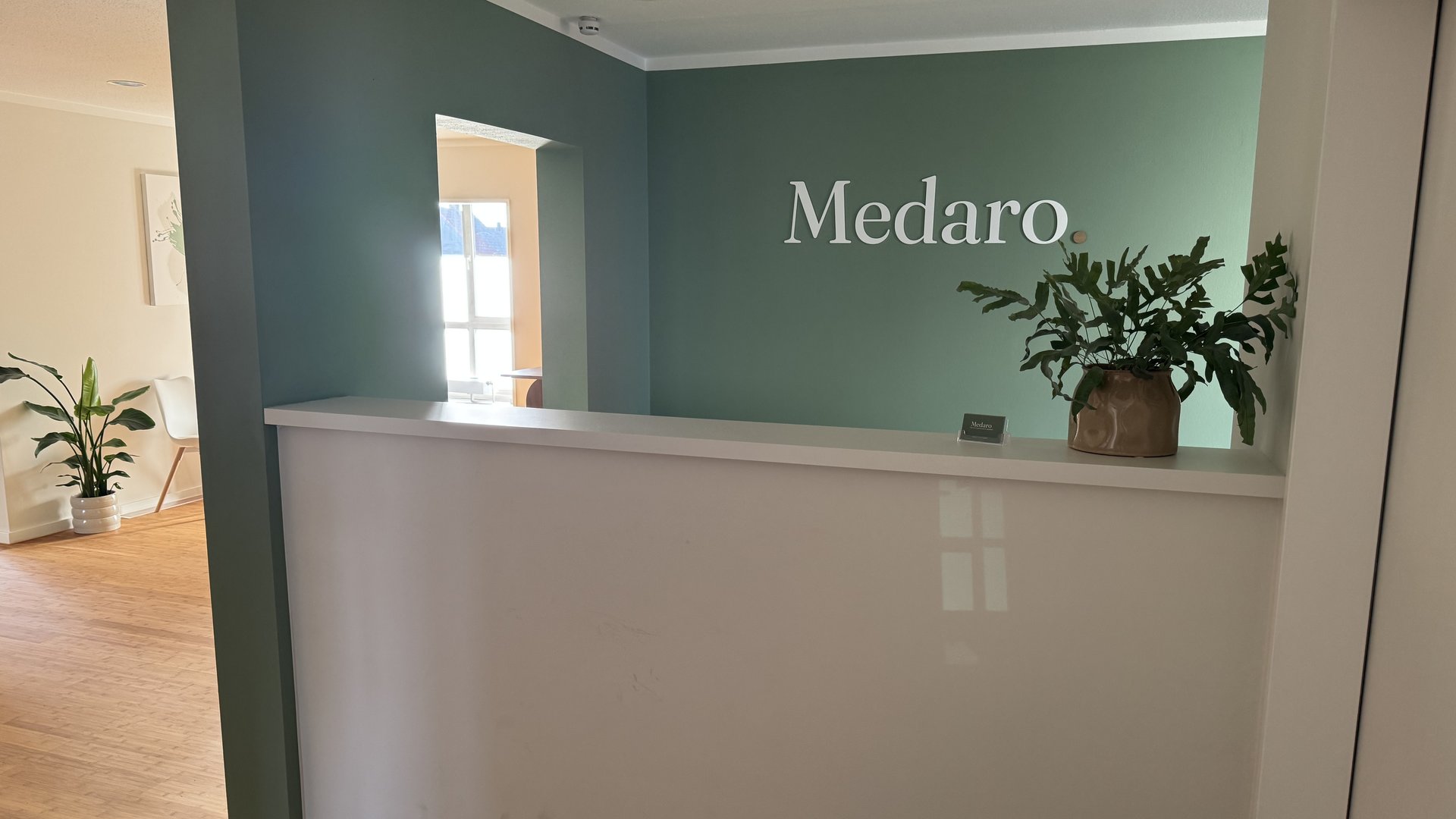 Empfang der Medaro Praxis für Ergotherapie in Neuss