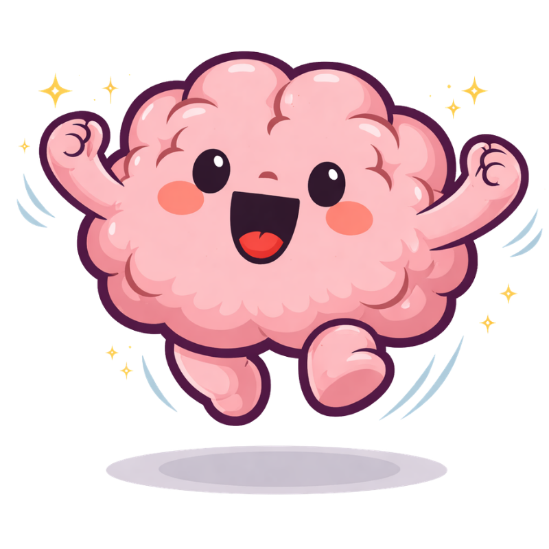 Noggin brain character – brain-based learning app for teens