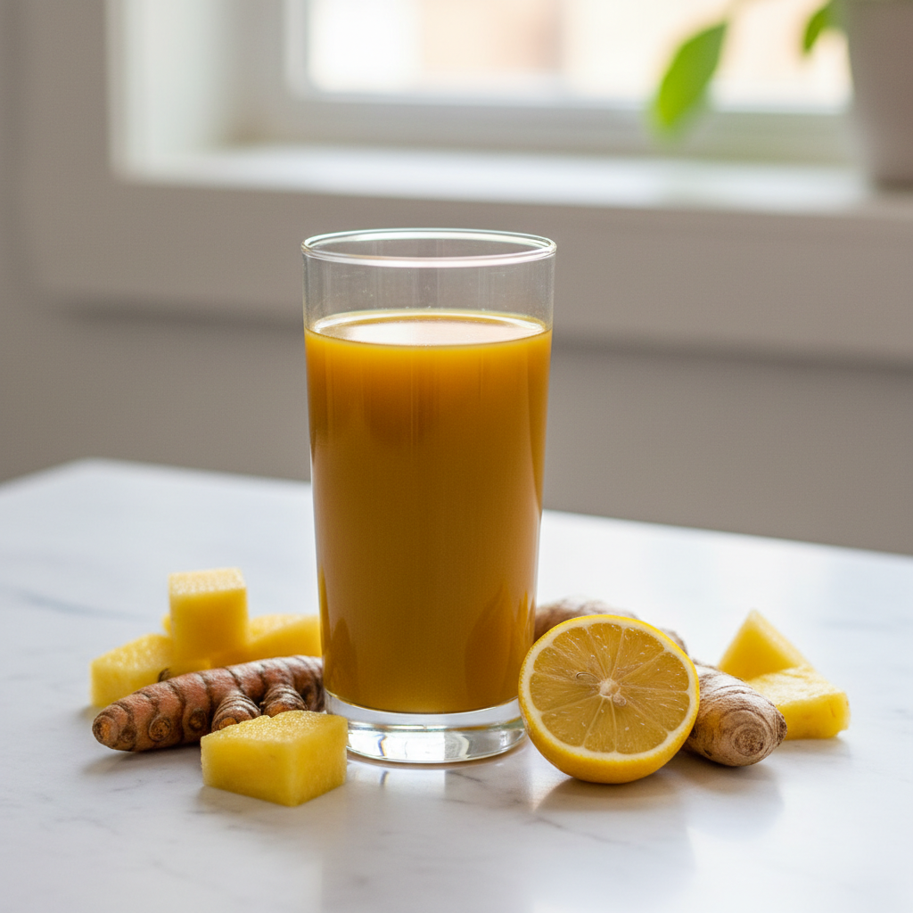 anti-inflammatory turmeric ginger juice — The Truth About Protein and Inflammation After 40