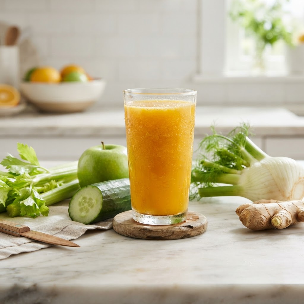 energy-boosting orange ginger juice — Why Your Thyroid Function Slows After 40 and How It Causes Unexplained Fatigue and Bloating