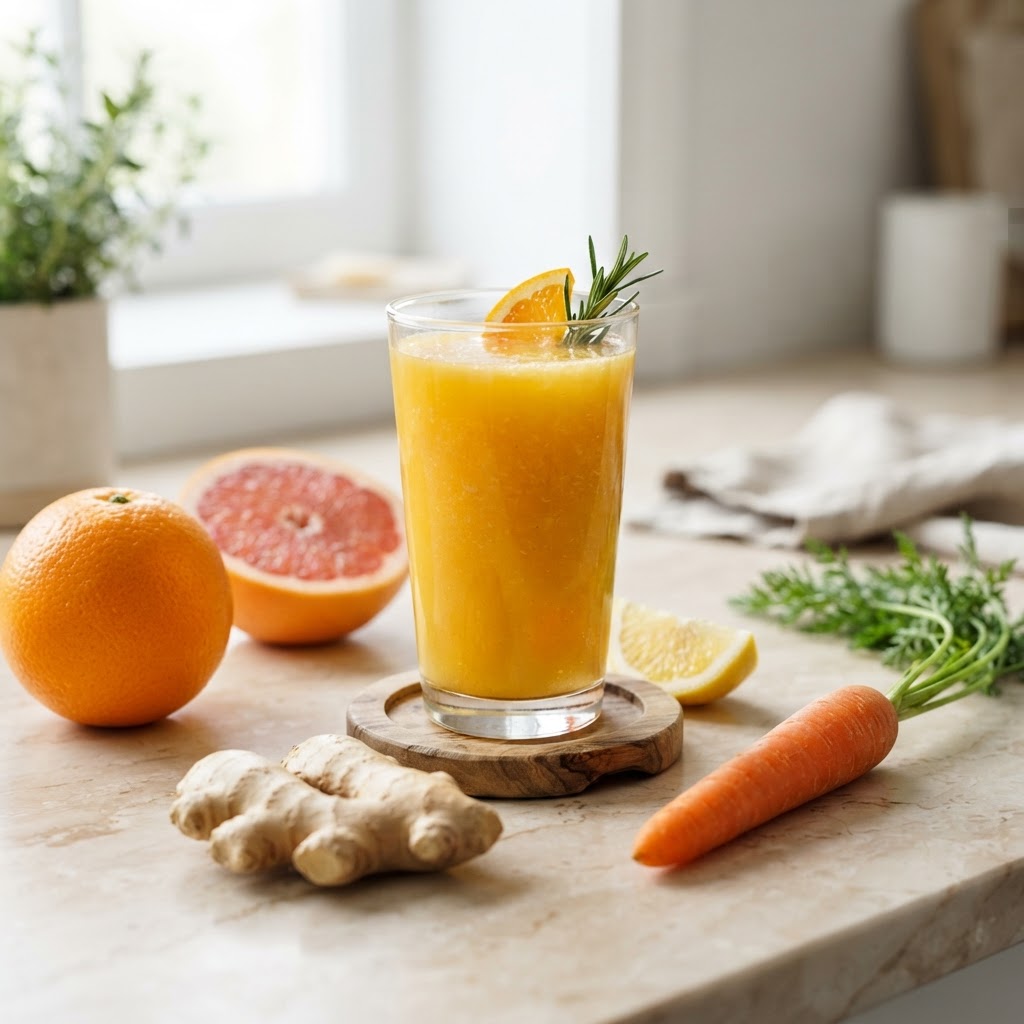 energy-boosting orange ginger juice — Why Your Body Struggles to Regulate Blood Glucose After 40 and How It Causes Chronic Fatigue