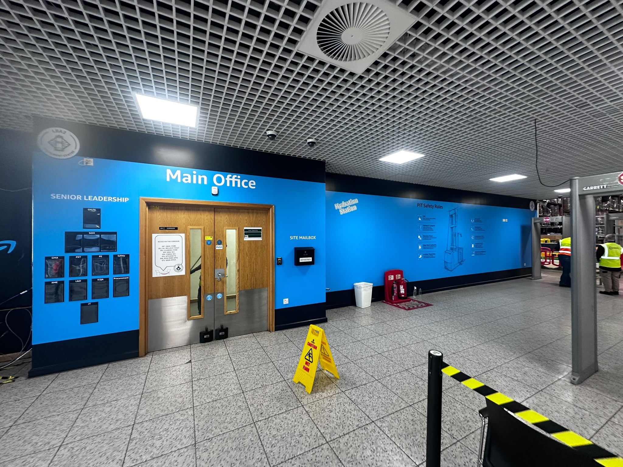 wall graphics for Amazon (LBA2 Fulfilment Centre)