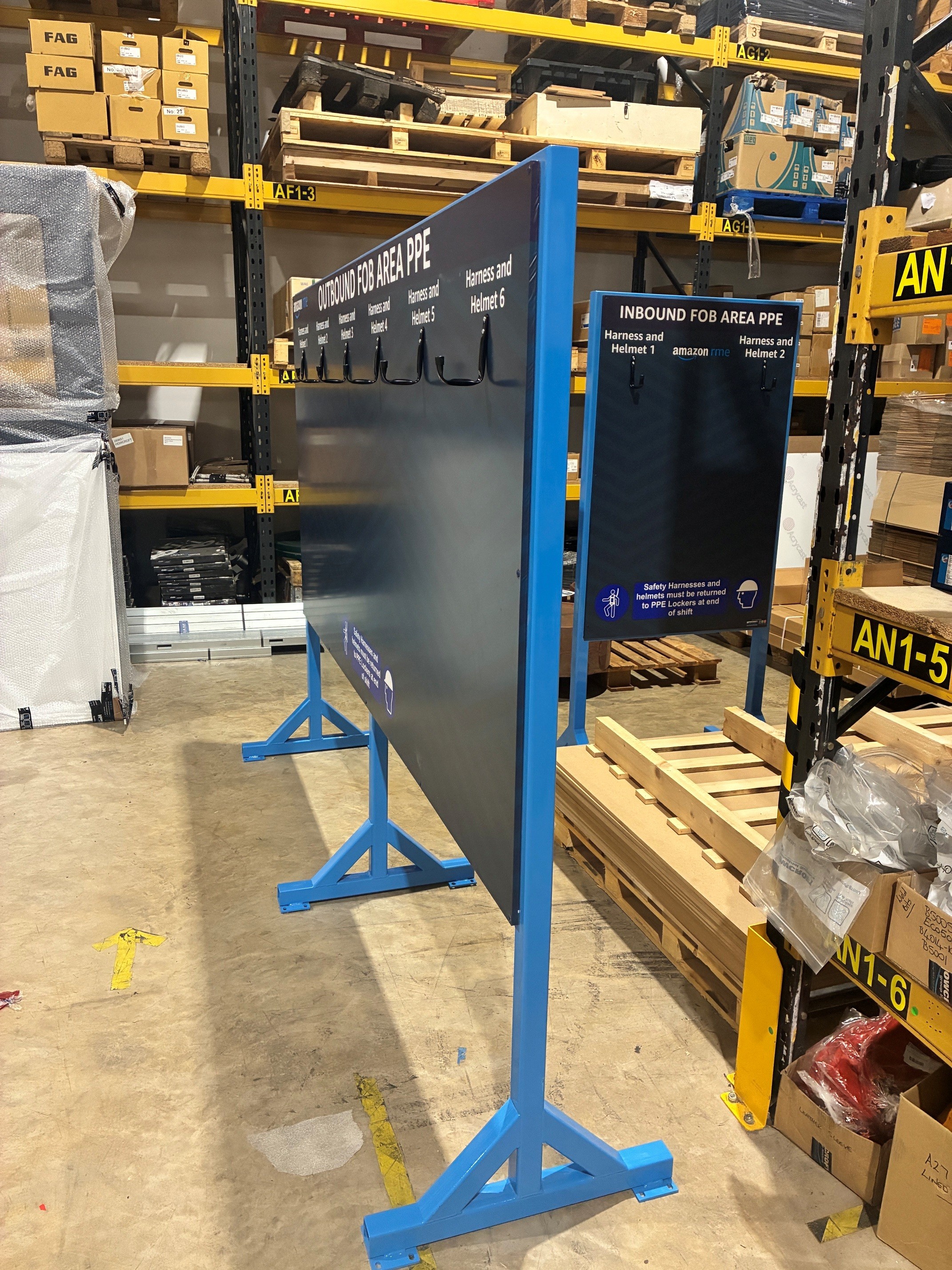 Amazon RME — Free-Standing PPE Notice Boards (Inbound & Outbound FOB)