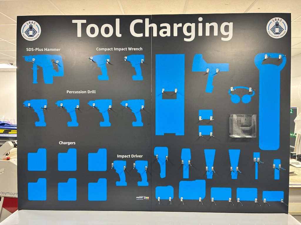 Amazon LBA2 Tool Charging Shadow Board