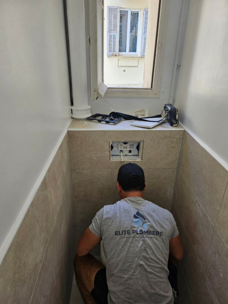 Rénovation salle de bain Nice – pose carrelage et installation sanitaires Elite Plomberie