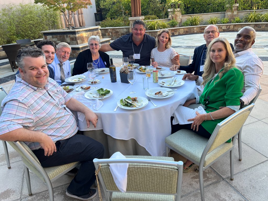 No name-tag networking. Just the table.