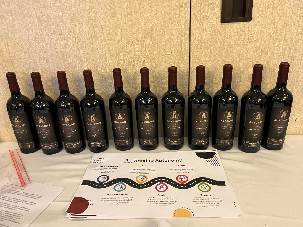 Autonomy Cabernet Sauvignon bottles