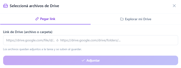 Tabs del modal