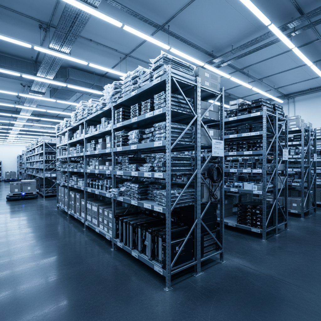 Data Center Hardware Parts Storage Facility