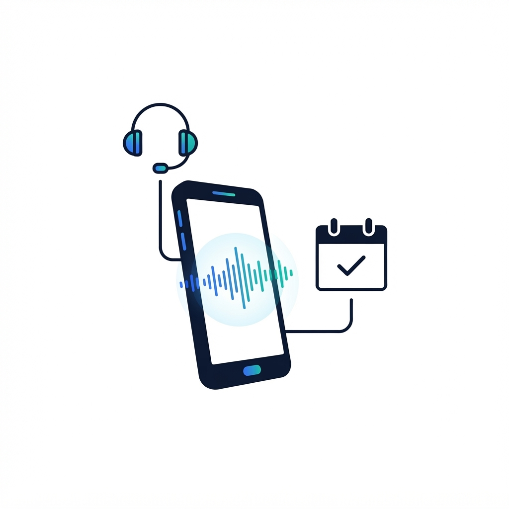 AI receptionist illustration