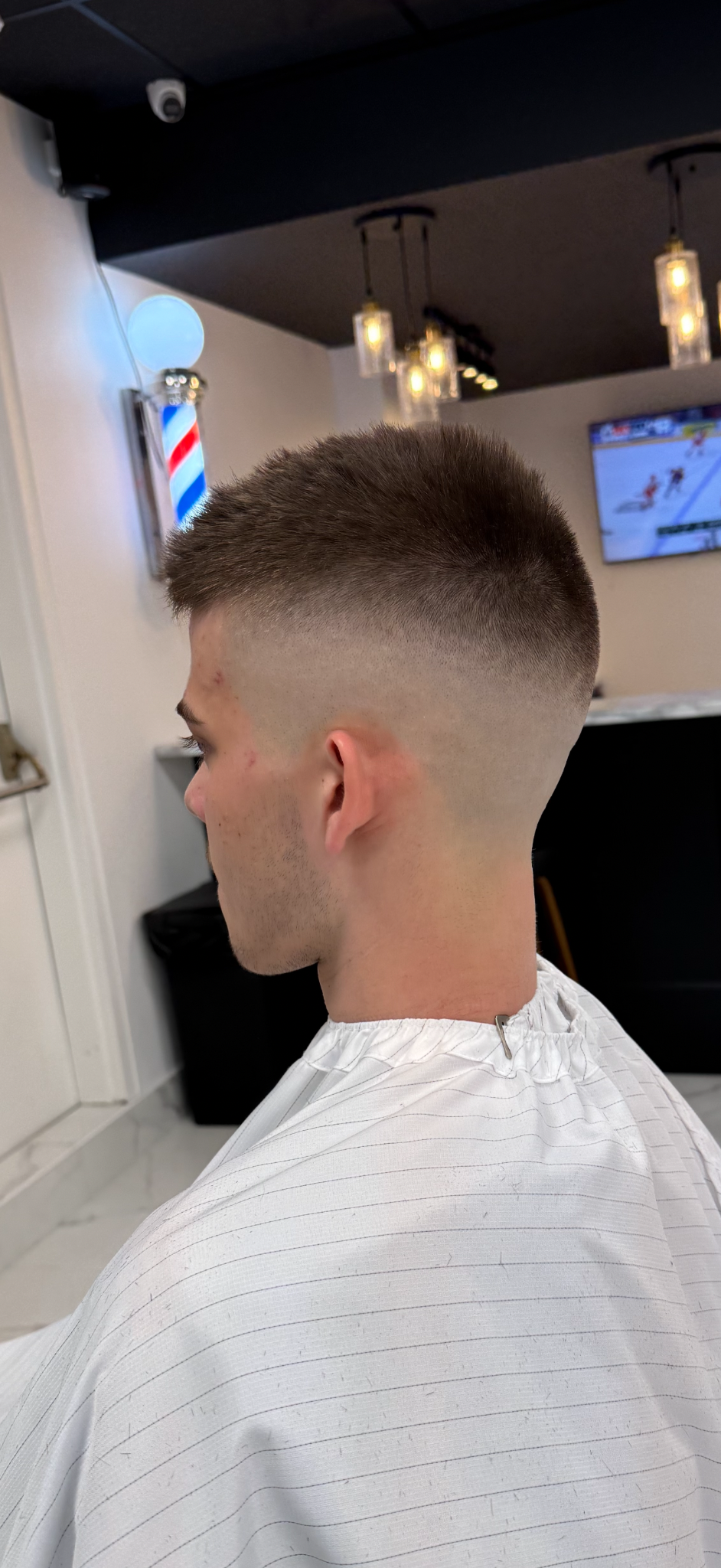 Skin fade haircut at Tallboys Barbershop in Mount Pearl, NL